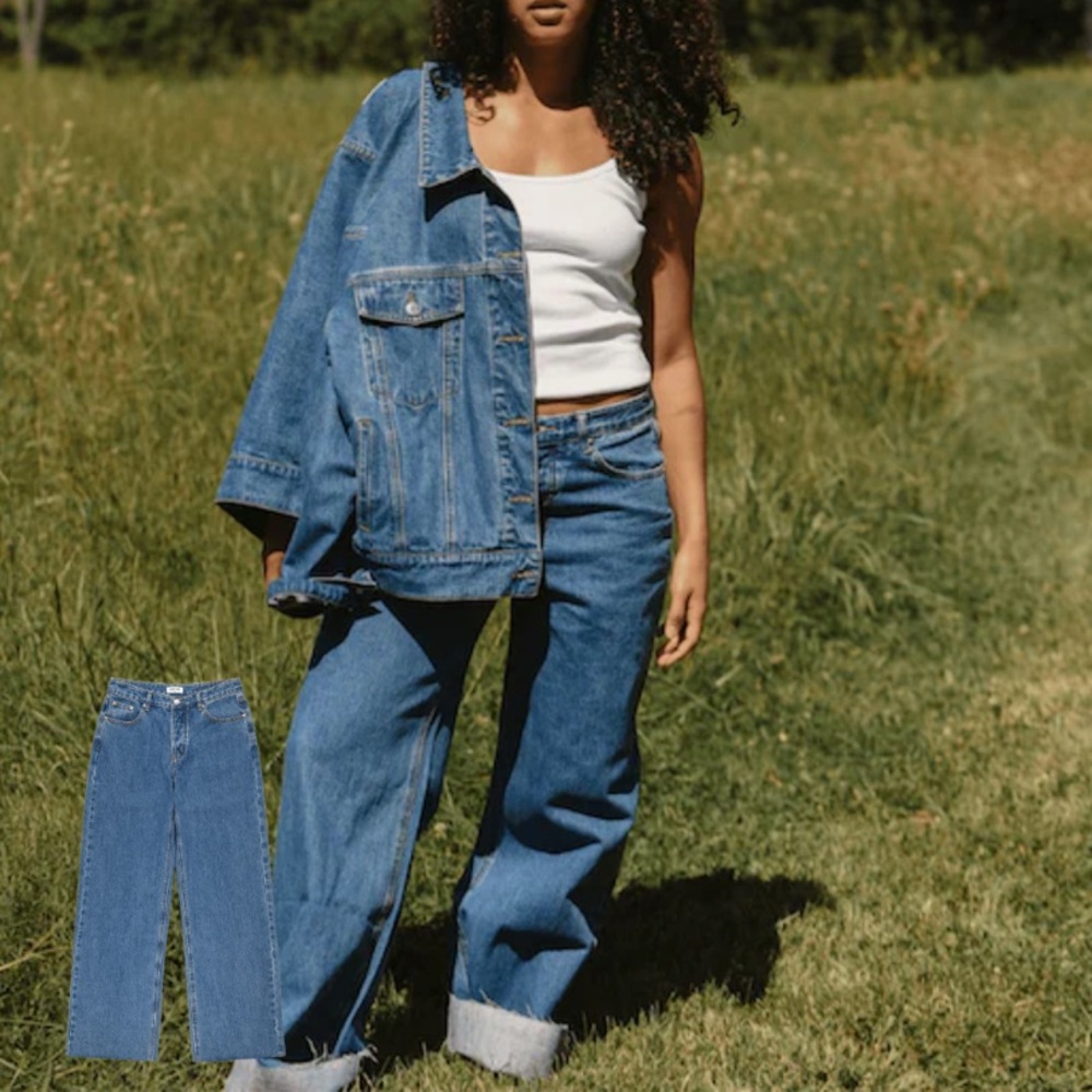 PARKE Low Rise Baggy Jeans